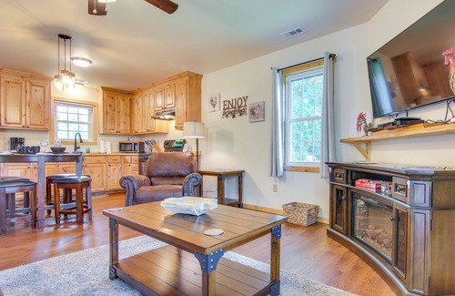 Cherokee Cabin | Hike, Fish & Relax: Bryson City Cabin Escape