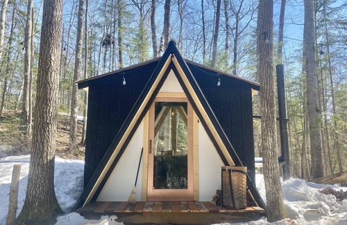 Bayfield RV Rental | Hike-in, Off-Grid Camping: an A-frame Cabin