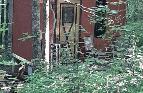 Mineralwells Cabin | Hike to your tiny cabin in the woods, we will leave the solar lights on for you.