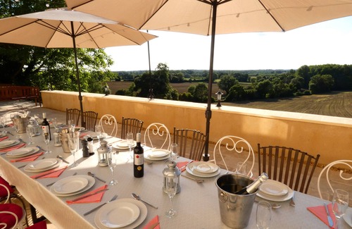 Serignac-Peboudou House | Hilltop Chateau with private pool in 10 Acres prices for up to 27 guests