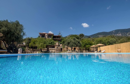 Leivathos Villa | Hilltop Kefalonia 15-Bedroom Sea View Villa With Pool