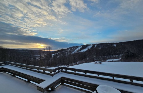 Swain Apartment | Hilltop Overlook with sweeping views, private entrance. Cozy interior