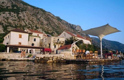 Dobrota Villa | Historic Beachfront Villa in Kotor with Three Bedrooms