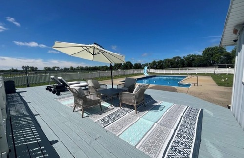 Elkhorn House | Historic Farmhouse with 157 acres- Elkhorn, WI. Featuring Horse Stable!