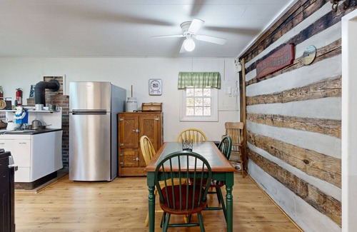 Sylva Cabin | Historic, private log cabin w/deck, fireplace & wood stove - one dog OK