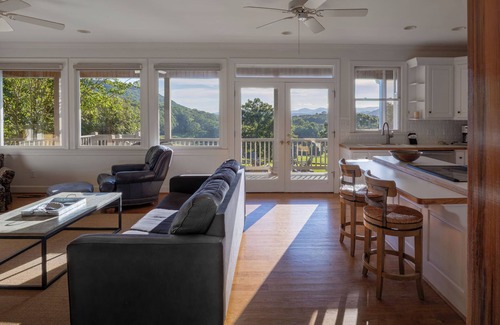 Clarkesville House | Historic Valley Views | 5BR Retreat w/Hot Tub, Porch, Firepit & Game Room
