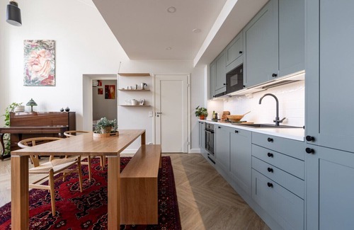 Kuopio Apartment | Historical 1BR Penthouse with Sauna and Free Parking
