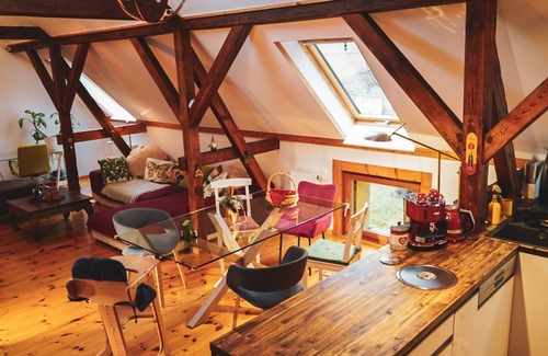Caputh Apartment | Historisches Retro Loft 120m2 - Ferienwohnung Loft