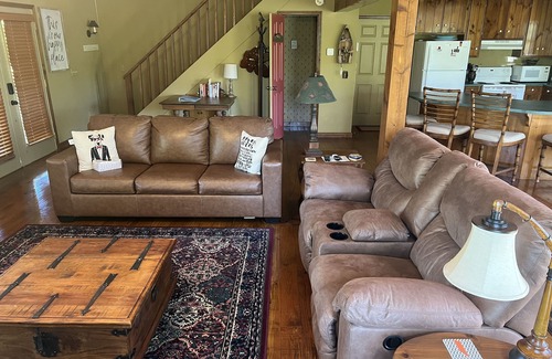 Benton House | Hiwassee River front 4BR 2 Full Baths 2 half baths, screened porch, decks + dock