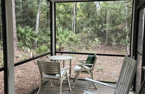 Fruit Cove Cottage | Hobby Farm Cottage in the woods with exotic pets and farm animals. Pet Friendly!