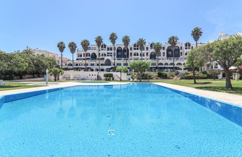 Santa Eulalia Apartment | Holiday Apartment Apartamentos Ninho das Gaivotas 510 with Wi-Fi, A/C, Pool, Garden & Balcony; Parking Available