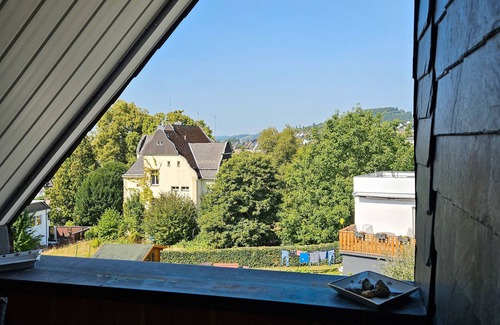 Bad Fredeburg Apartment | Holiday Apartment 'Zum Heubalken' with Balcony and Wi-Fi