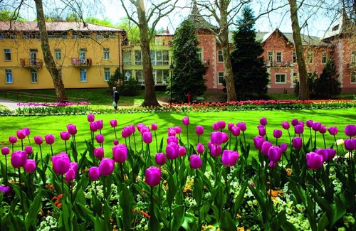 Heviz Apartment | Holiday apartment in the city center, ground floor, with a small front terrace