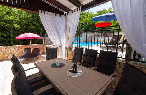 Dobrinj Apartment | Holiday Apartment Sanela With Private Swimming pool, Garden & BBQ