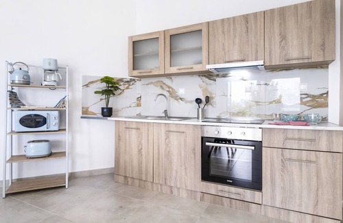 Spartochori Apartment | Holiday Apartment "Scorpios View" with Sea View, Private Terrace & Wi-Fi