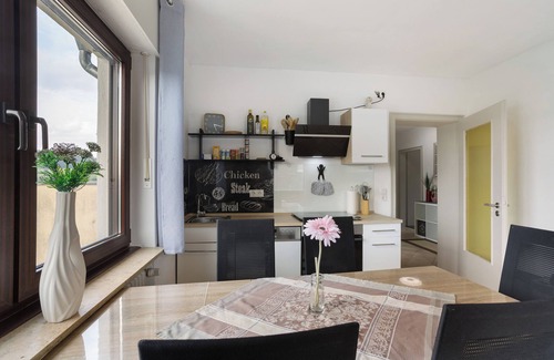 Meschede Apartment | Holiday Apartment 'Zum Hasen' with Mountain View, Private Terrace and Wi-Fi