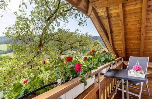 Nordrach Apartment | Holiday flat "DG", 85sqm, 2 bedrooms, max. 5 persons with panoramic view of nature