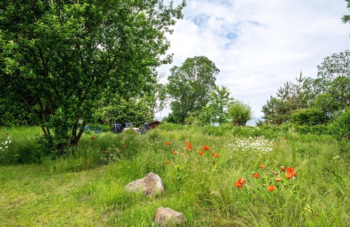Meschendorf Apartment | Holiday flat 'Möve ABA Apartment 22' with sea view, communal garden and WiFi