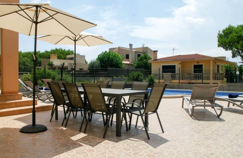 Urbanizacion S'Estanyol House | Holiday Home "Dones D'Aigua" with Sea View, Mountain View, Balcony, Terrace & Pool