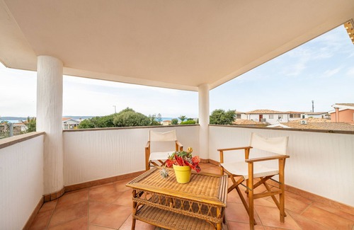 Calasetta House | Holiday Home 'Brezza Di Mare' with Sea View, Private Terrace and Air Conditioning