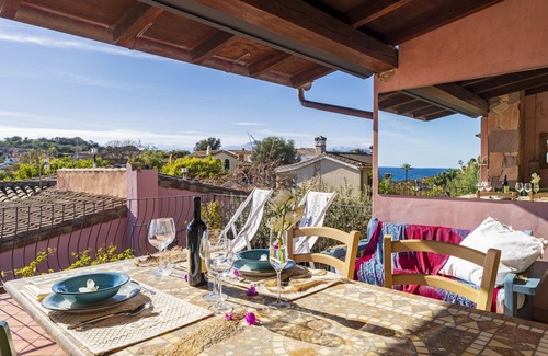 Arbatax House | Holiday Home "Cara House Vista Mare" with Sea View, Private Terrace & A/C