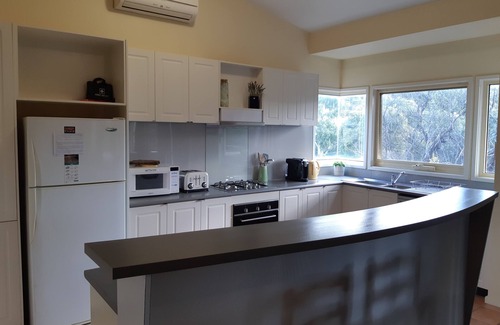 Ocean Grove House | Holiday house nestled among native trees overlooking wetlands