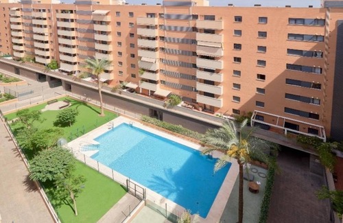 Parque Ayala Apartment | Holidays2Malaga Heroe de Sostoa with pool view