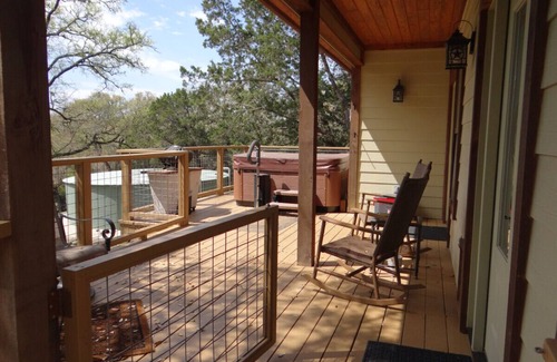 Wimberley House | Home On The Range Charming Home - large private deck w/hot tub and Great Views