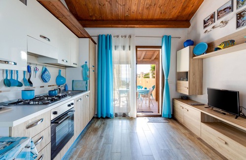 San Giovanni di Sinis Villa | Home Villino Turchese on the Beach with Ocean View, Terrace
