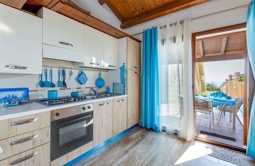 San Giovanni di Sinis Villa | Home Villino Turchese on the Beach with Ocean View, Terrace