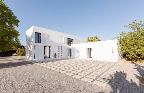 Sant Joan de Labritja Villa | Home with Pool, Mountain View, Wi-Fi and Air Conditioning; Pets Allowed, Parking Available