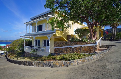 Estate Frenchman Bay Villa | Home with panoramic views with access to private beach!