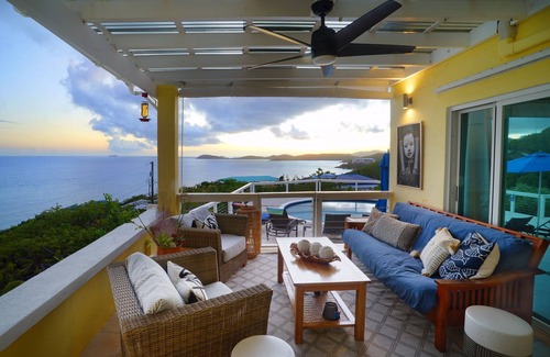 Estate Frenchman Bay Villa | Home with panoramic views with access to private beach!