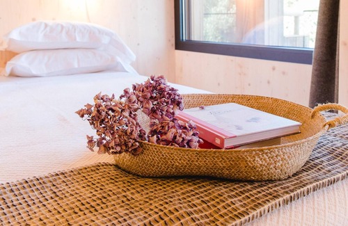 Alvados Apartment | Homerez - Appartement for 2 ppl. with shared pool, garden and balcony at Alvados
