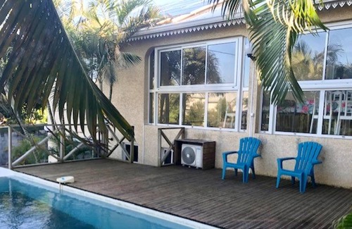 Manapany-les-Bains House | Homerez - House 1 km away from the beach with shared pool, jacuzzi and garden