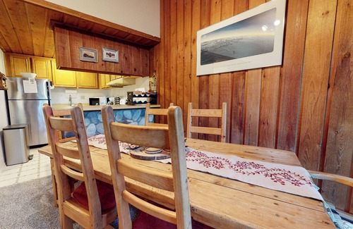 Mammoth Lakes Condo | Homey Condo, Right Across from The Village! Forested Setting & Balcony