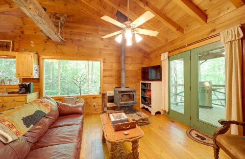 Vein Mountain House | Hot Tub and Trail Access Relaxing Marion Cabin