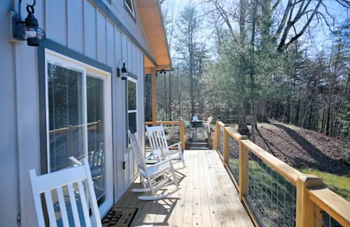 Bryson City House | Hot tub | Firepit | Fireplace | View | Close2twn |