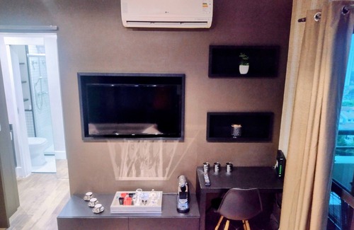 Brooklin Novo Hotel | Hotel Granstanconfor Berrini - Duplex Deluxe Studio - Black Edition - by Luxxor