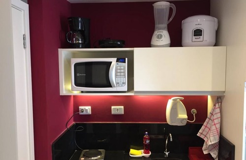 Passagem Apartment | Hotel Samba 224 - Apartment with kitchen for small preparations and accommodates up to 3 guests
