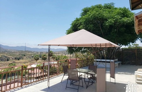 Valle de Guadalupe House | House on the Hill w/Panoramic View Terrace, Grill, Pool Table and Pool Access