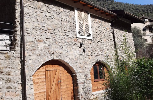Airole House | House by the River, fantastic rustic in nature