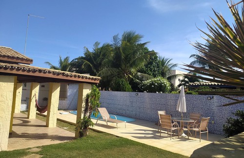 Barra do Jacuipe House | House in condominium with swimming pool and air conditioning in bedrooms for families