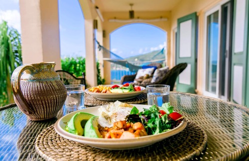 Estate Fortsberg Villa | House of Open Arms Villa, Above Hurricane Hole, White Water Views,Romantic! Pool