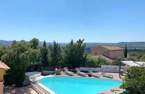 La Bouverie House | house with pool and stunning views