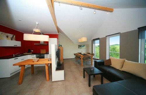 Kruchten House | House with terrace and leisure meadow near the forest;