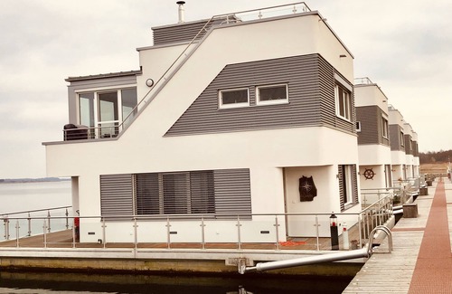 Bitterfeld Boat Rental | Houseboat "ELANDI" - relaxation, fun & luxury