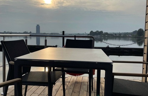 Sieseby Boat Rental | Houseboat Fjord Schleiliebe with roof terrace in Schleswig