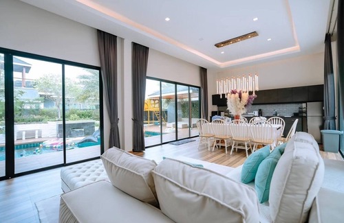 Kao Yai Villa | Hua Hin Pool Villa and Pool table with 3 bedrooms, 3 bathrooms near Cha-Am beach