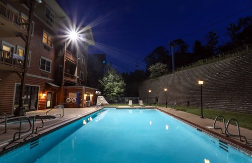 Hunter Condo | Hunter Mountain 1BR Suite | Jacuzzi & Fireplace